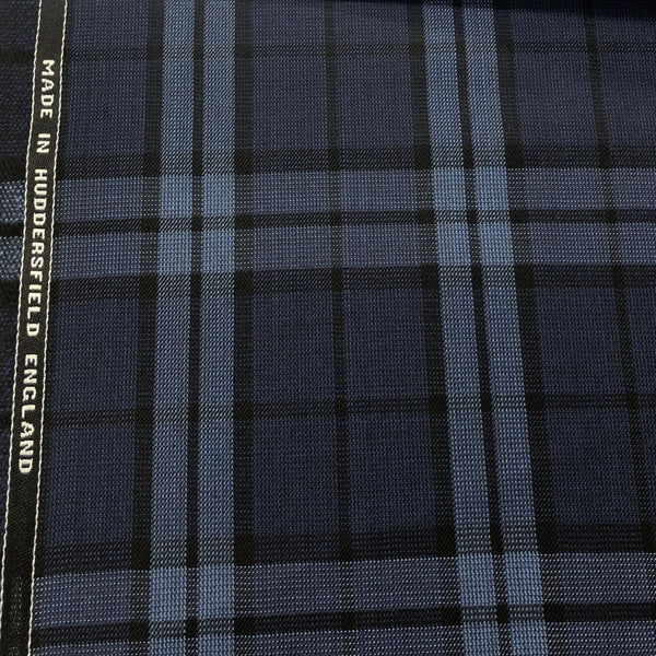 Navy With Aqua/Black Check Quartz Vol 2. VV Finish