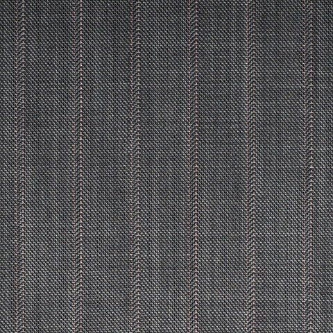 Grey Pindot With Lilac Stripe Quartz Super 100's Suiting