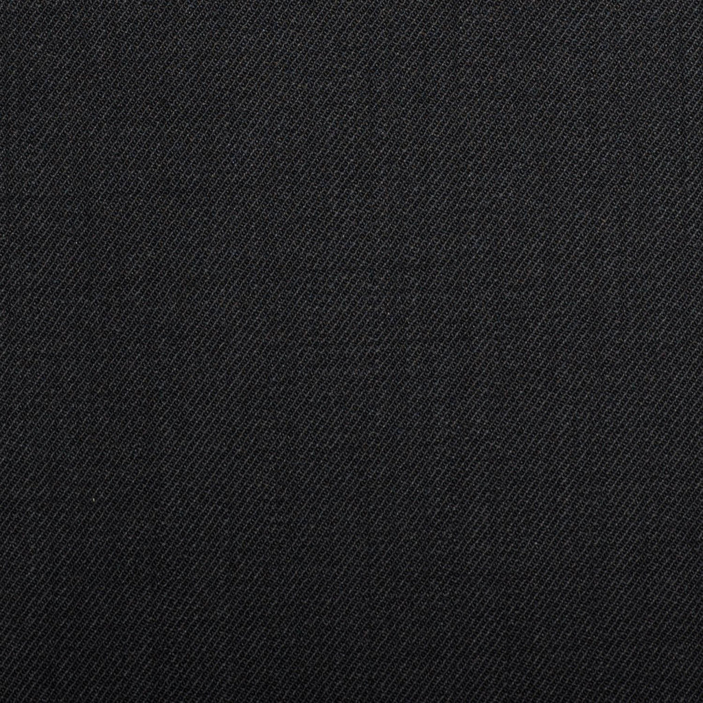 Black Plain Twill Onyx Super 100's Luxury Jacketing And Suiting's