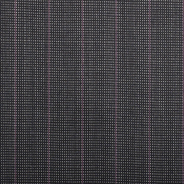 Grey Pindot With Lilac Stripe Quartz Super 100's Suiting
