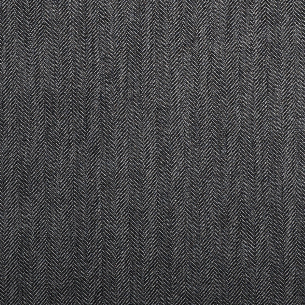 Medium Grey Herringbone Quartz Super 100's Suiting