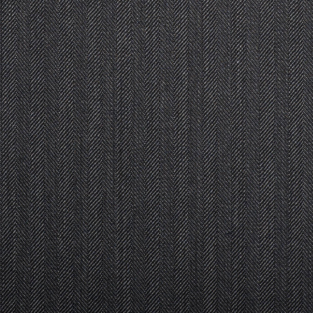 Dark Grey Herringbone Quartz Super 100's Suiting