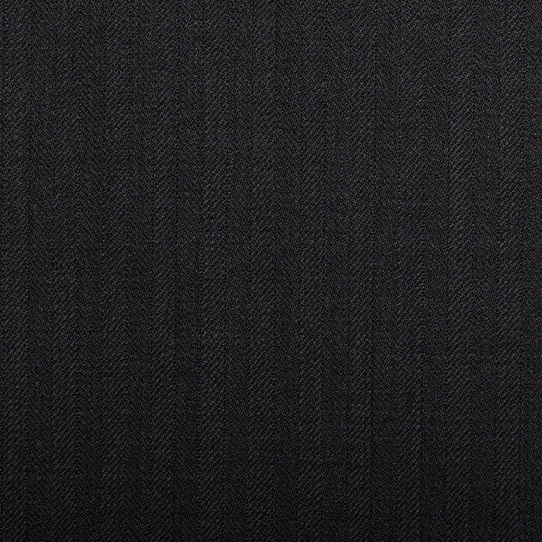 Black Herringbone Quartz Super 100's Suiting