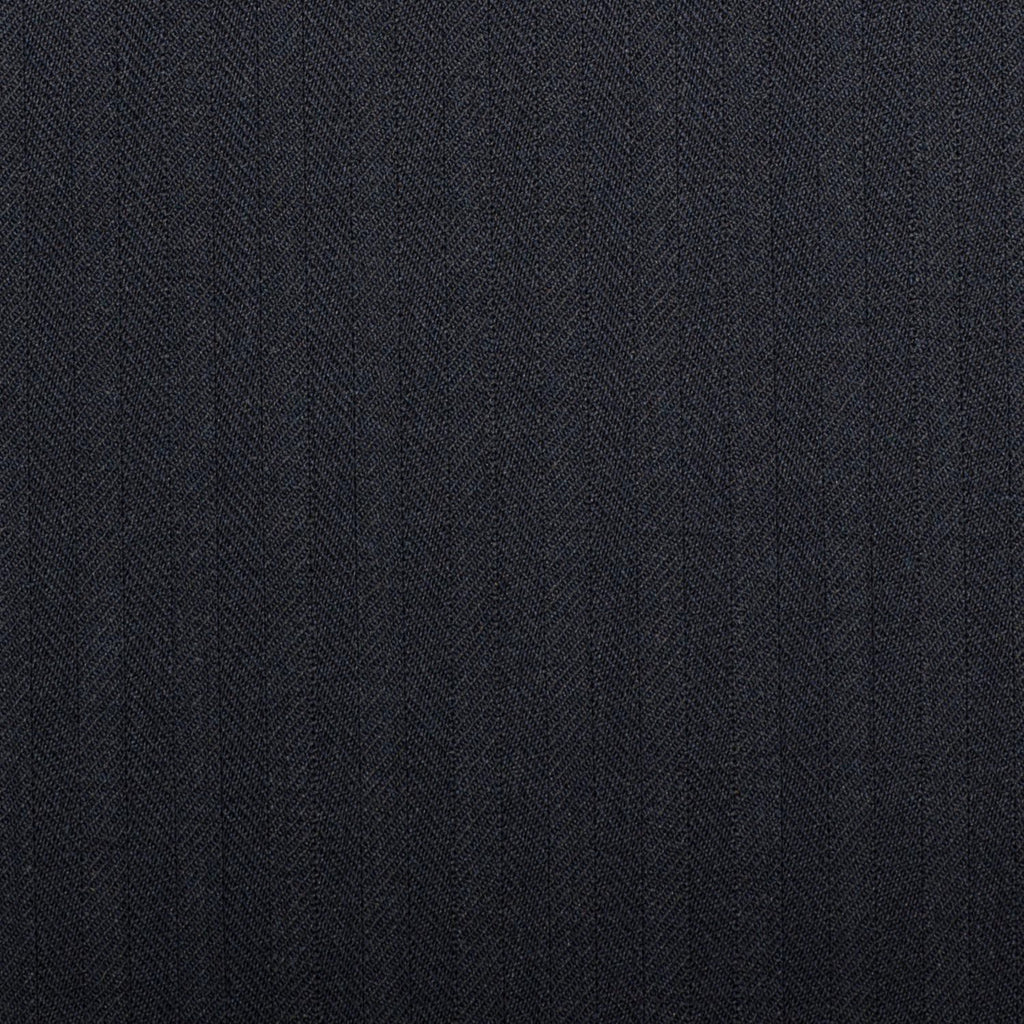 Midnight Navy Herringbone Quartz Super 100's Suiting