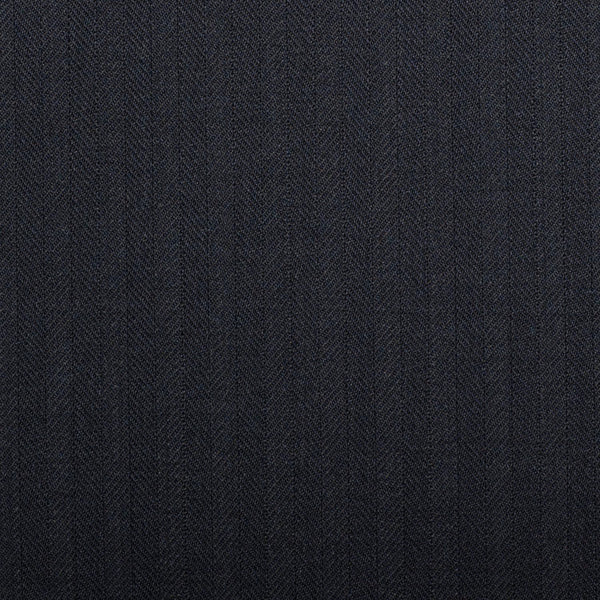 Midnight Navy Herringbone Quartz Super 100's Suiting