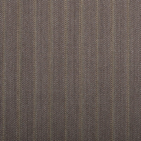 Fawn Herringbone With Gold Stripe Quartz Super 100's Suiting