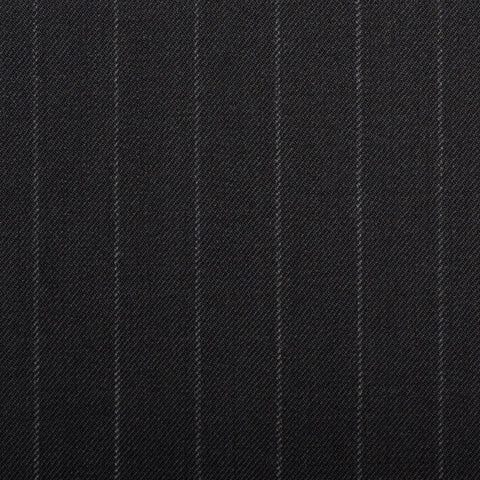 Black Chalkstripe Quartz Super 100's Suiting