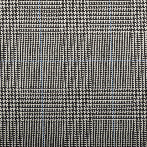 Dark Grey Plaid with Red Check Quartz Super 100's Suiting