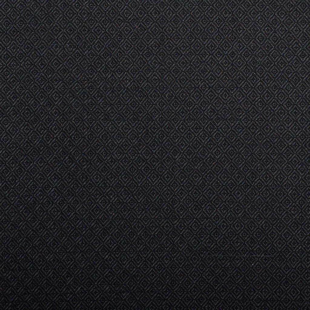 Black Tuxedo Diamond Weave Quartz Super 100's Suiting