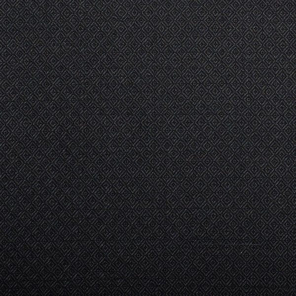Black Tuxedo Diamond Weave Quartz Super 100's Suiting