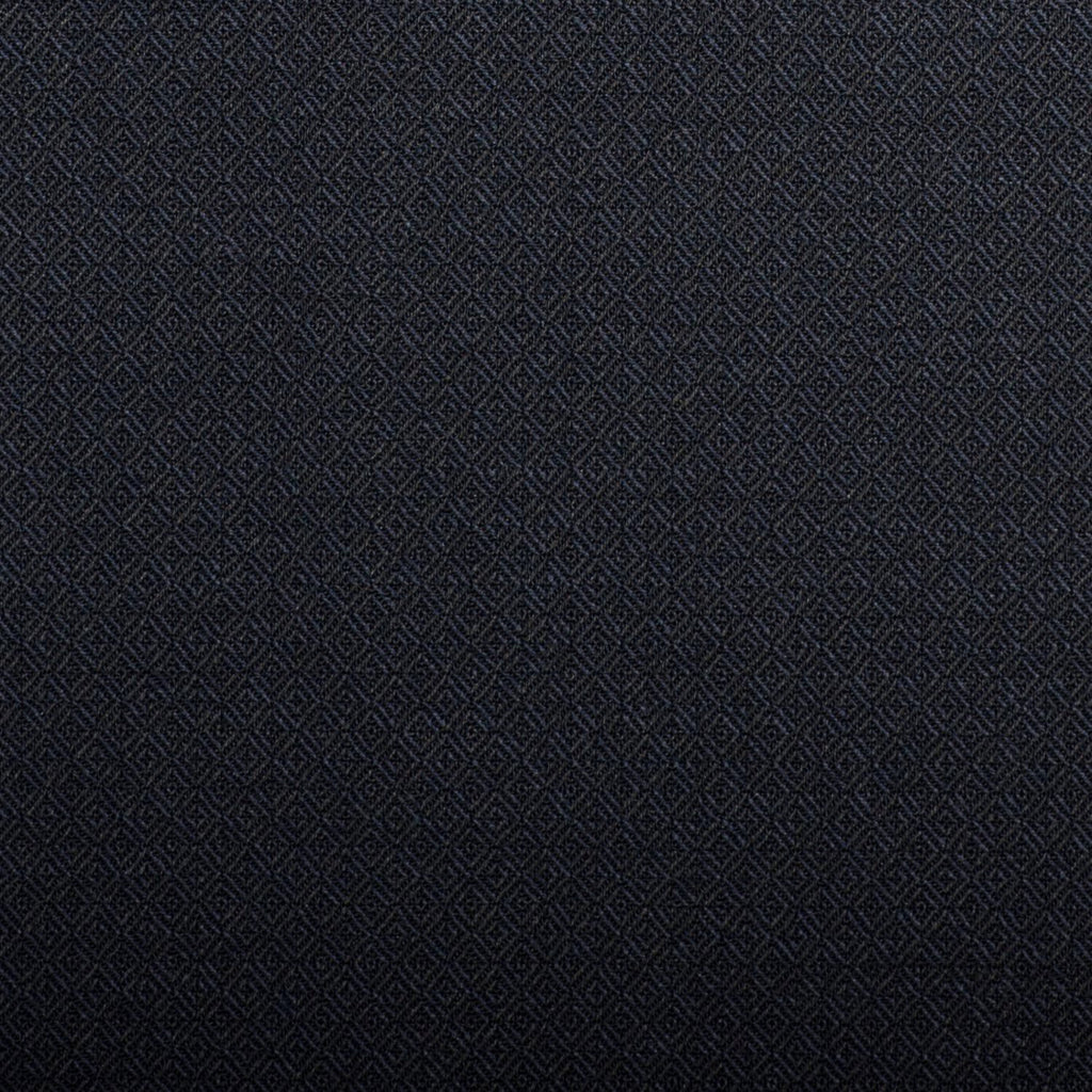 Navy Tuxedo Diamond Weave Quartz Super 100's Suiting