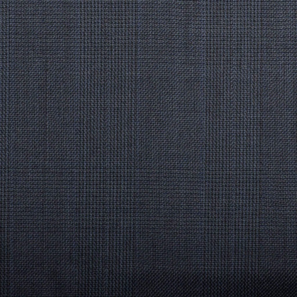 Navy Prince Of Wales With Blue Overcheck Quartz Super 100's Suiting