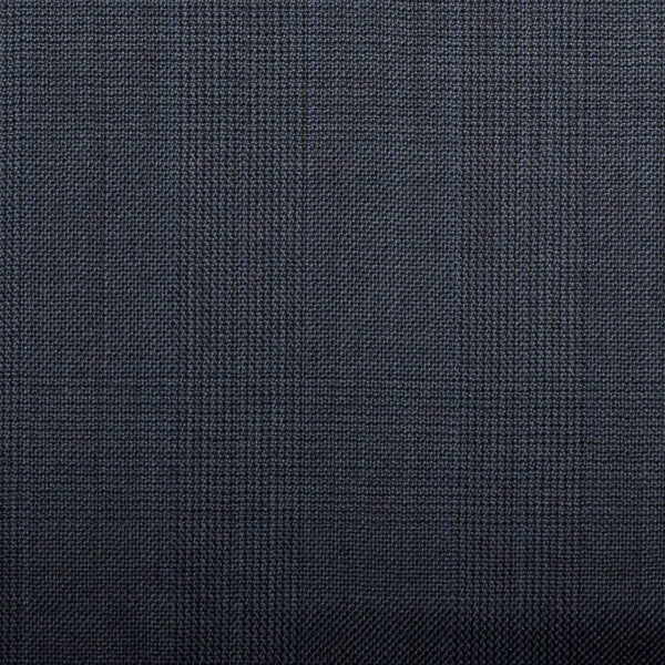 Navy Prince Of Wales With Blue Overcheck Quartz Super 100's Suiting