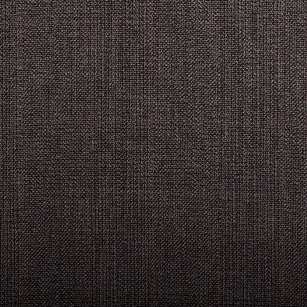 Brown Prince Of Wales With Rust Overcheck Quartz Super 100's Suiting