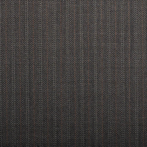 Fawn Herringbone With Gold Stripe Quartz Super 100's Suiting