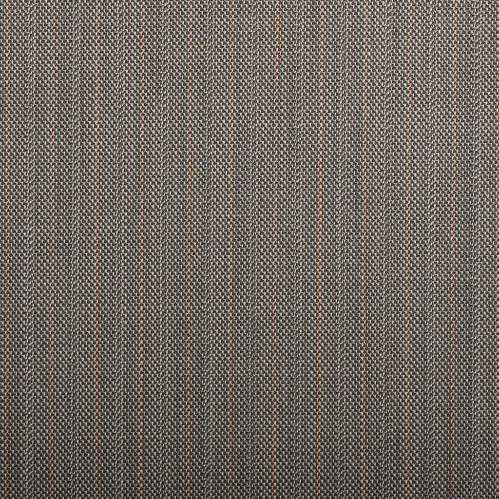 Fawn Pick And Pick With Orange/Silver Stripe Quartz Super 100's Suiting