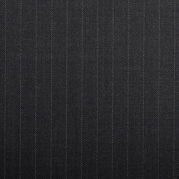 Dark Grey Pinstripe Crystal Super 130's Suiting