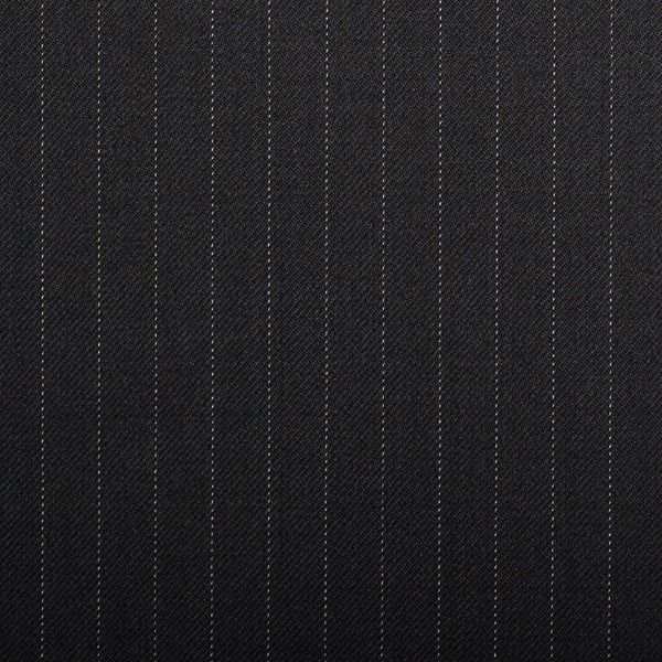 Black Pinstripe Crystal Super 130's Suiting