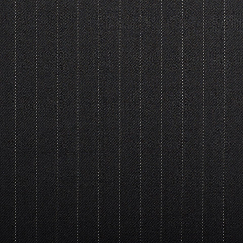 Medium Grey Shadow Stripe Crystal Super 130's Suiting