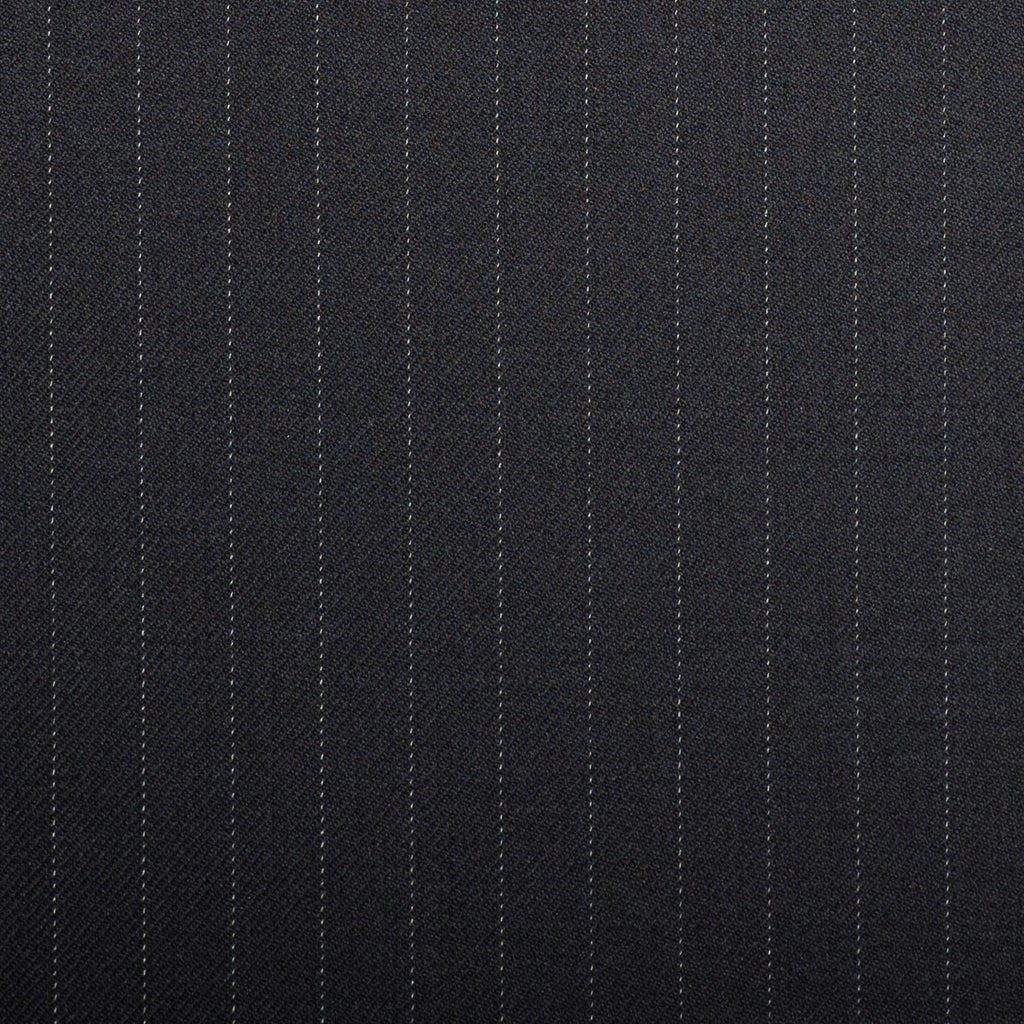Navy Pinstripe Crystal Super 130's Suiting