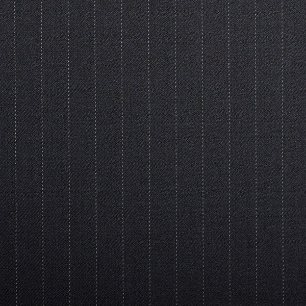 Navy Pinstripe Crystal Super 130's Suiting