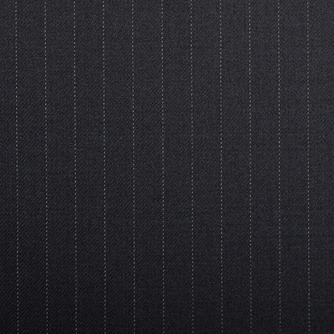 Black Rope Stripe Crystal Super 130's Suiting