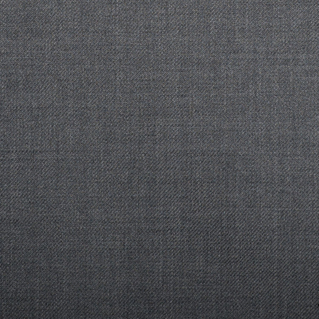 Medium Grey Plain Twill Crystal Super 130's Suiting