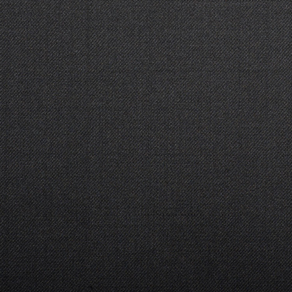 Black Plain Twill Crystal Super 130's Suiting