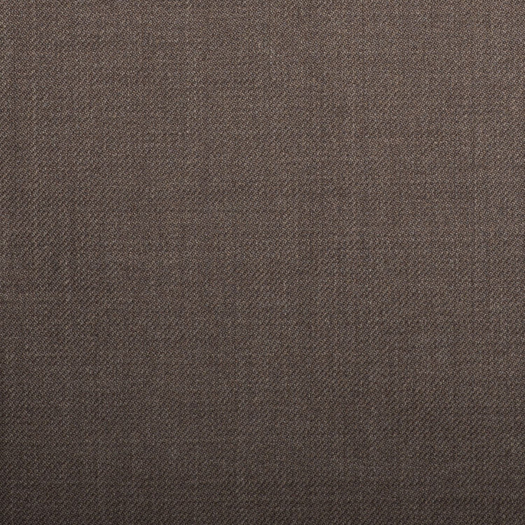 Brown Plain Twill Crystal Super 130's Suiting