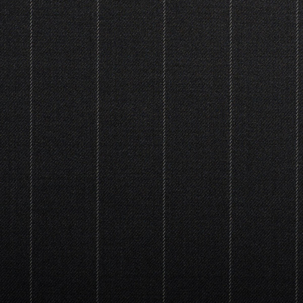 Black Rope Stripe Crystal Super 130's Suiting