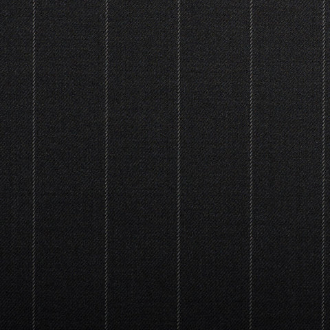 Black Rope Stripe Crystal Super 130's Suiting