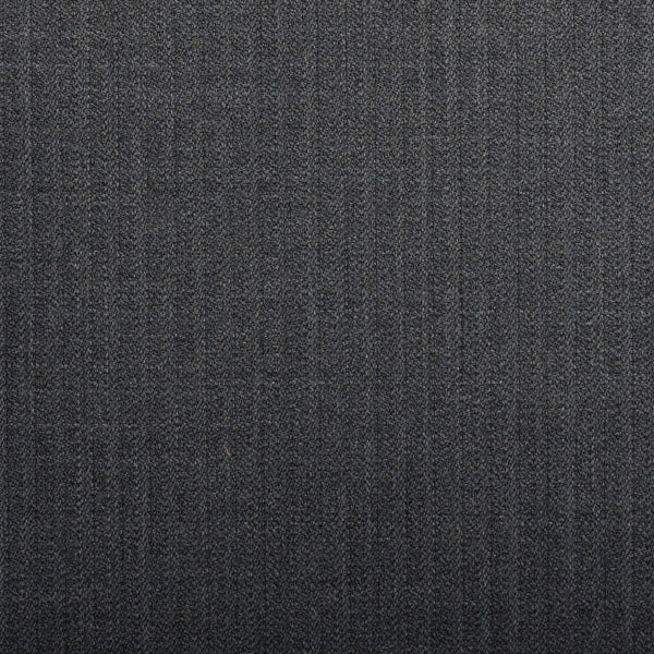 Medium Grey Shadow Stripe Crystal Super 130's Suiting