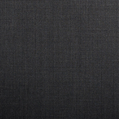 Dark Grey Pindot With Orange Stripe Quartz Super 100's Suiting