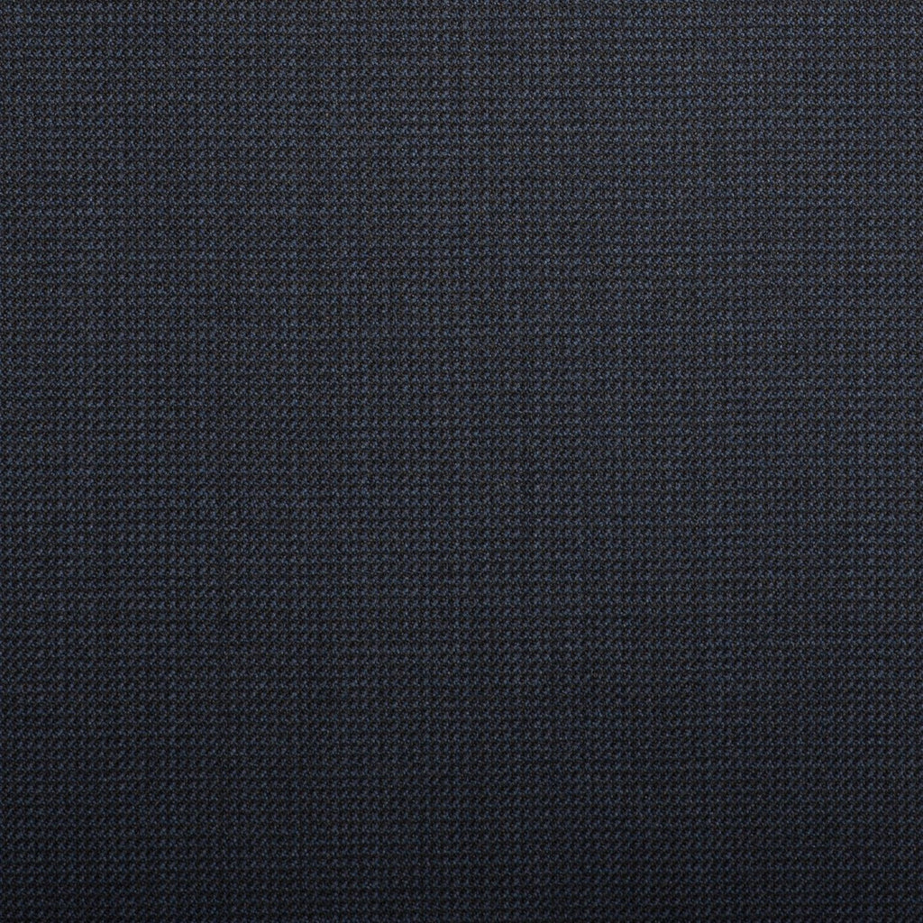 Navy And Black Tank Weave Crystal Super 130's Suiting