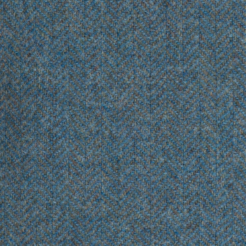 Sea Green Herringbone Coral Tweed All Wool