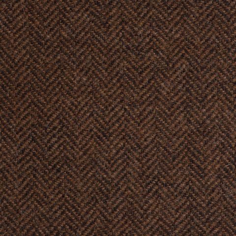Light Brown/Rust Herringbone Coral Tweed All Wool