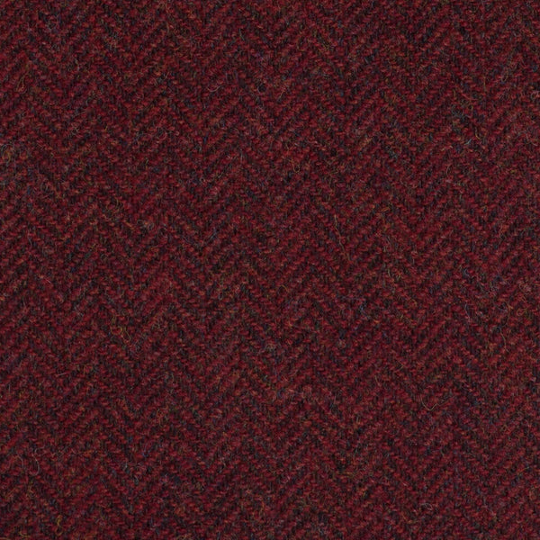 Rose Red Herringbone Coral Tweed All Wool