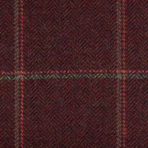 Dark Red And Black Paisley Lining 50% Viscose 50% Acetate
