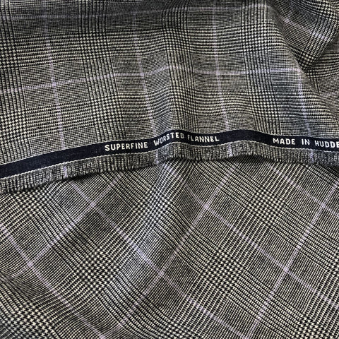 Midnight Navy Plain Flannel Suiting Jacketing