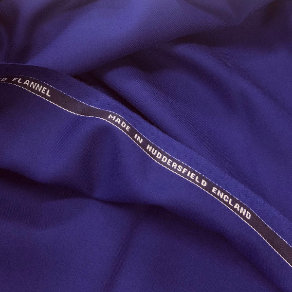 Electric Blue Plain Flannel Suiting Jacketing