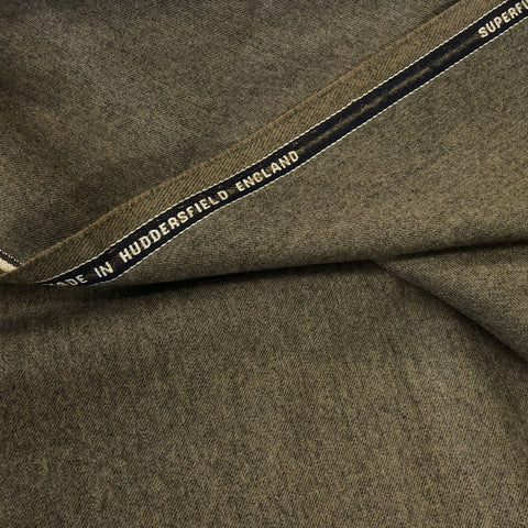 Black Chalk Stripe Flannel Suiting Jacketing