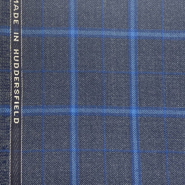 Grey With Blue/Aqua Check