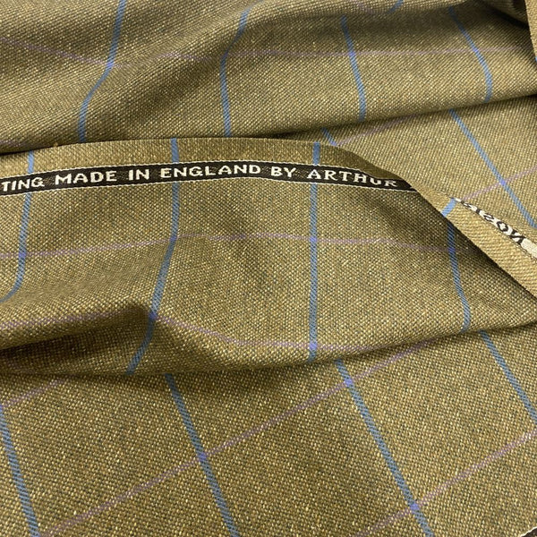 Green With Blue/Lilac Check