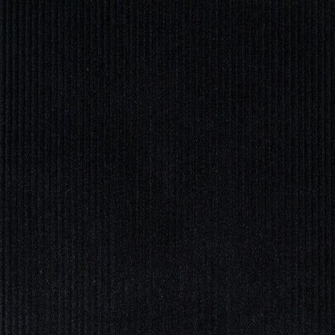 Black 12 Wale Corduroy 100% Cotton