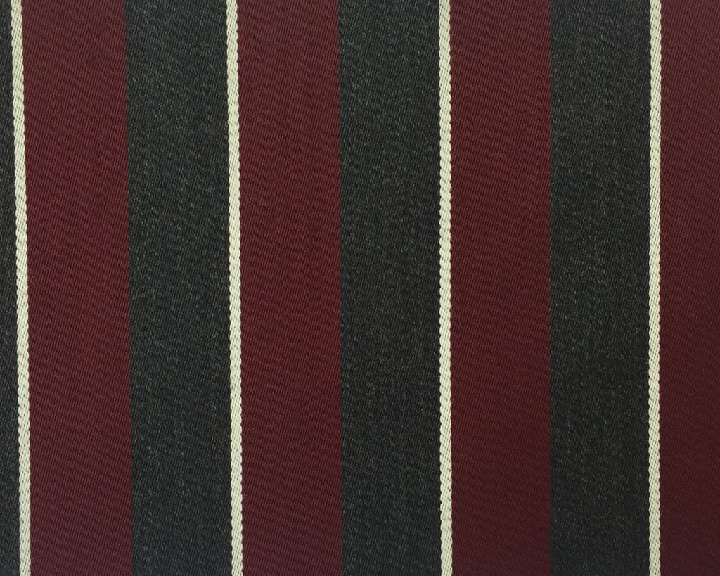 Maroon, Grey And White Blazer/Boating Stripe 2 1/4'' Repeat Jacketing