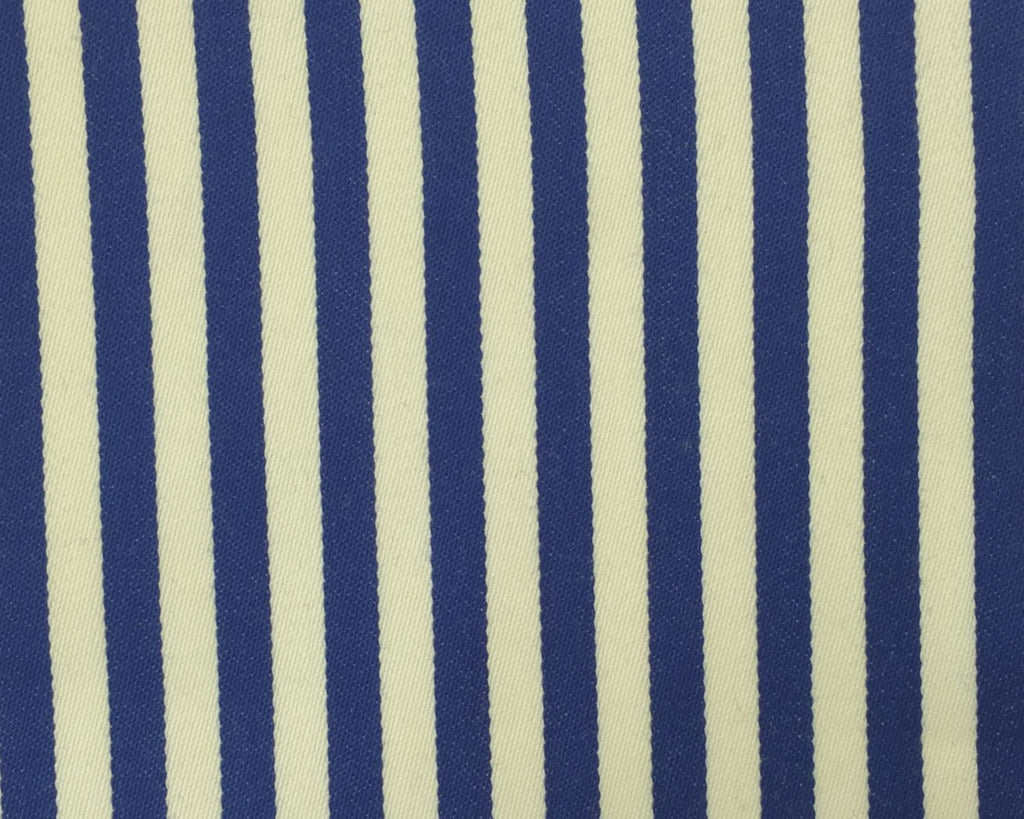 Cream And Blue Blazer/Boating Stripe 3/4'' Repeat Jacketing