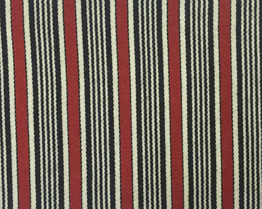 Red, Black And White Blazer/Boating Stripe 1'' Repeat Jacketing