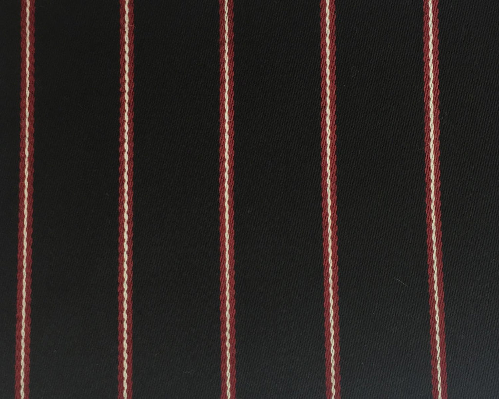 Black, Red And White Blazer/Boating Stripe 1 1/4'' Repeat Jacketing