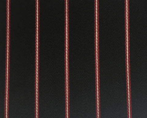 Black, Red And White Blazer/Boating Stripe 1 1/4'' Repeat Jacketing