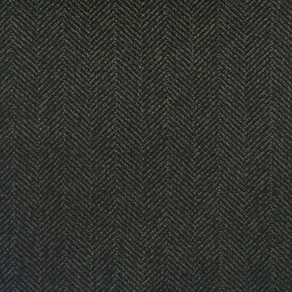 Dark Grey Herringbone Country Tweed Jacketing